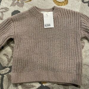 H&M - Brand New sweater - khaki with glitter 3/4T